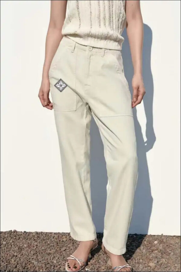 Women Clothing Spring Casual Loose Trousers Office Simple